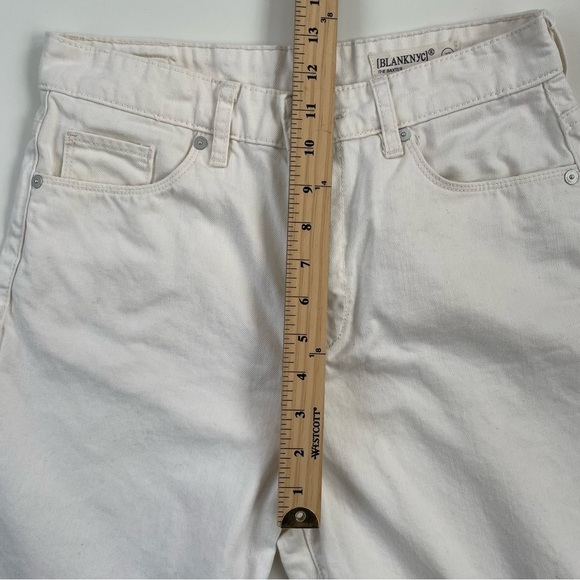 BLANK NYC Women's Cream The Baxter Ribcage Straight Leg Jeans Size 27 - Picture 11 of 12